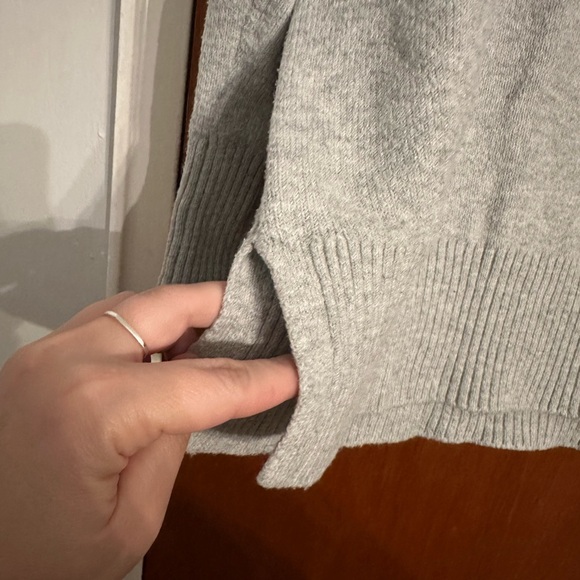 LOFT Light Gray Crewneck Sweater - Picture 3 of 6